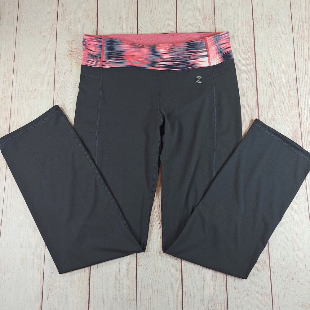 Balance Collection gray straight leg yoga pants sz L